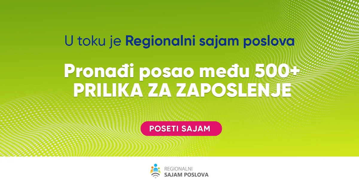 Regionalni sajam poslova je počeo – iskoristi priliku za zaposlenje 